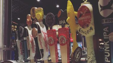 Charles Town Drafthouse beer taps