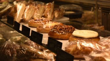 A display of bakery items