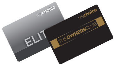 Elite and The Owners Club mychoice cards