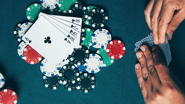 playing cards and chips